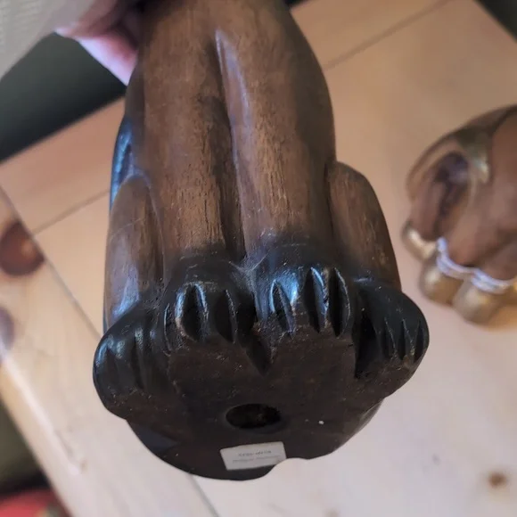 Pair Of Two MCM Wooden Siamese Cat Figurines - Picture 4 of 12